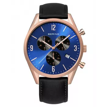 Bering Herren Classic Minimalist Quarzuhr 10542-567 42mm Roségold Braun