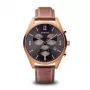 Bering Herren Classic Quarzuhr 10542-562 42mm Braunes Zifferblatt Braunes Edelstahl-Meshband