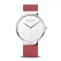 BERING Herren Classic Quarzuhr 15540-500 40mm blaues Zifferblatt silbernes Milanaise-Armband