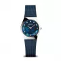 BERING Damen Classic Collection Quarzuhr 11927-307 27mm Edelstahl Milanaiseband blaues Zifferblatt