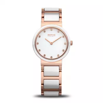 Bering Damen Classic Quarzuhr 10725-766 Silber Edelstahl Mesh 25mm