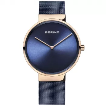 BERING Damen Classic Quarzuhr 14531-367 19mm Roségold Edelstahl Mesh
