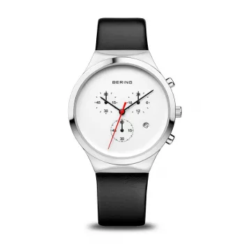 BERING Damen Classic Quarzuhr 14736-404 36mm Silber Edelstahl Blaues Zifferblatt