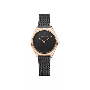 BERING Damen Classic Quarzuhr 17031-166 31mm Roségold Edelstahl Mesh
