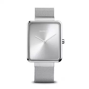 Bering Damen Classic Quarzuhr 33mm Silber Edelstahl