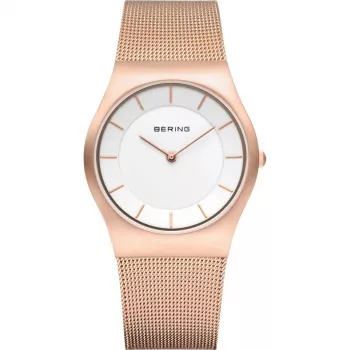 BERING Damenuhr 11930-366 (30mm) - Roségold Edelstahl-Mesh