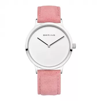 BERING Damenuhr 14937-604 39mm Blaues Zifferblatt Silbernes Milanaise-Armband