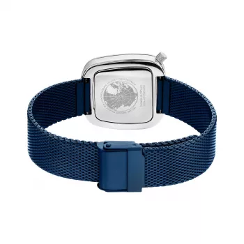 BERING Damenuhr 18034-307 (34 mm) - Roségold & blaues Sunray-Zifferblatt