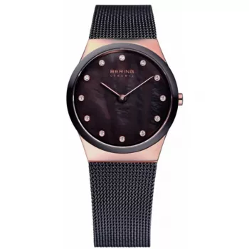 BERING Damenuhr 32230-262 30mm Roségold Edelstahl Braun Sunray Zifferblatt