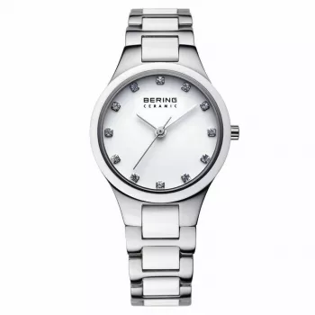 BERING Damenuhr 32327-701 (27mm) - Silbernes Edelstahl-Milanese-Mesh