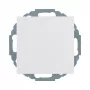 Berker 47448989 Schuko-Steckdose mit Klappdeckel, Polarweiß glänzend, IP44 – 1-fach