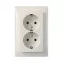 Berker S.1 Doppelsteckdose SCHUKO, 16A 250V, Polarweiß glänzend mit Abdeckung