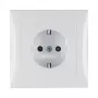 Berker S.1 SCHUKO Steckdose mit Abdeckung, Polarweiß (Typ F, 16 A, 250 V, Unterputz)