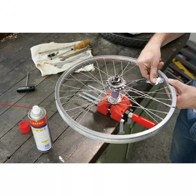 BESSEY S10-ST Mini-Schraubstock S 10 Schraubzwinge, Rot, 100 mm Spannweite, 50 mm Ausladung, mit 2 Tischklemmen