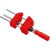 BESSEY S10-ST Mini-Schraubstock S 10 Schraubzwinge, Rot, 100 mm Spannweite, 50 mm Ausladung, mit 2 Tischklemmen