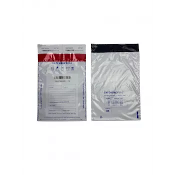 BESTPAK SAFEMONEYBAG Sicherheitseinzahlungsumschläge Transparent B5 190x260+35 mm 100 Stück