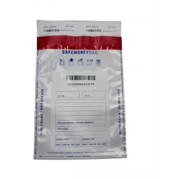 BESTPAK SAFEMONEYBAG Sicherheitseinzahlungsumschläge Transparent B5 190x260+35 mm 100 Stück