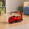 BESTTOYS Feuerwehrfahrzeug mit Kran und Wasserkanone Fernsteuerung RC Huina 1:18