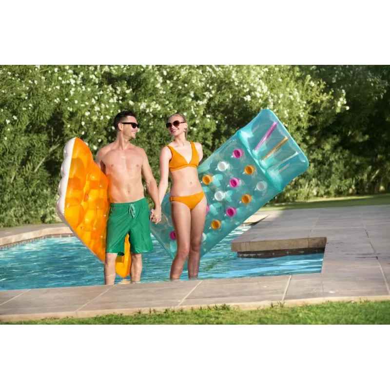 Bestway 43014 Aufblasbare Luftmatratze für Schwimmbad, Blau, 188 x 71 cm