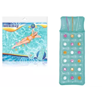 Bestway 43014 Aufblasbare Luftmatratze für Schwimmbad, Blau, 188 x 71 cm