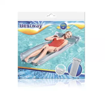 Bestway 44013 Luftmatratze zum Schwimmen Grau 183 x 76 cm