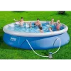Bestway Fast Set Pool 457 x 84 cm (15 ft) Runder aufblasbarer Aufstellpool mit Filterpumpe, 11016 L Fassungsvermögen, DuraPlus-Auskleidung, Prismatic Stone Print