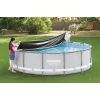 Bestway Flowclear Poolabdeckung für Steel Pro MAX Frame Pool 427 cm (14 ft) - Blau Polyethylen mit Seilbindern