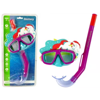 Bestway Hydro-Swim Tauchmaske und Schnorchelset - Pink