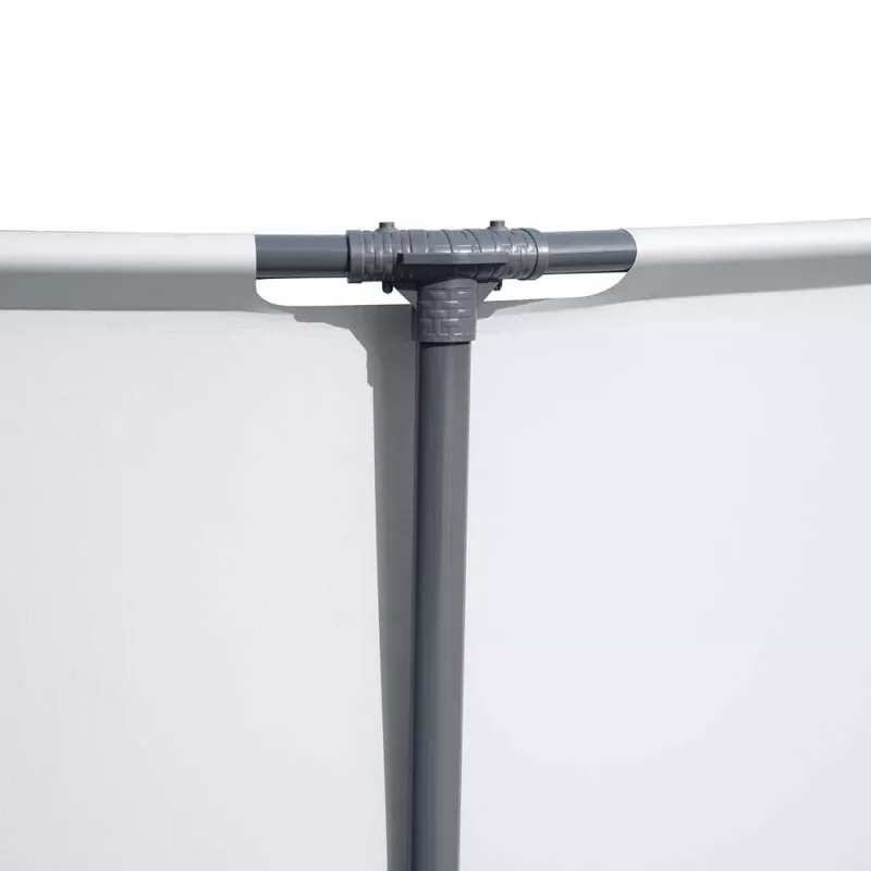 Bestway Steel Frame Pool 549 x 122 cm (18 ft x 48 in) runder Aufstellpool mit Filterpumpe, Leiter, Abdeckung - 56462