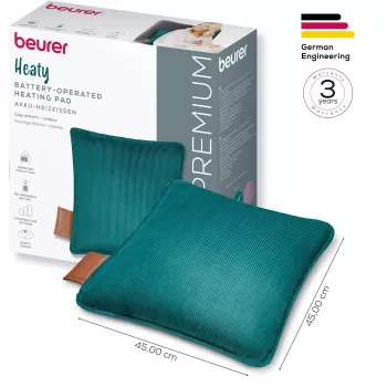 Beurer HK 77 Heaty Celestial Green Heated Cushion with Cord Cover (20078)
