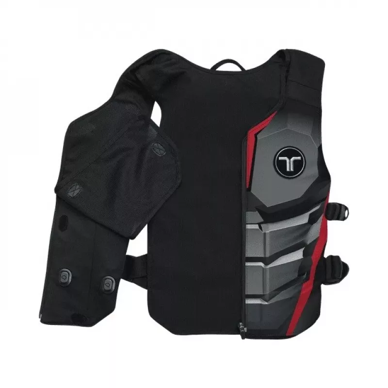 bHaptics TactSuit Air Onyx Haptikweste mit 40 Vibrationsmotoren, Bluetooth, USB-C, atmungsaktivem Mesh, Schwarz