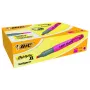 BIC Brite Liner Grip Textmarker, Keilspitze, Rosa, 1,7-5,1 mm Strichbreite, 1 Stück