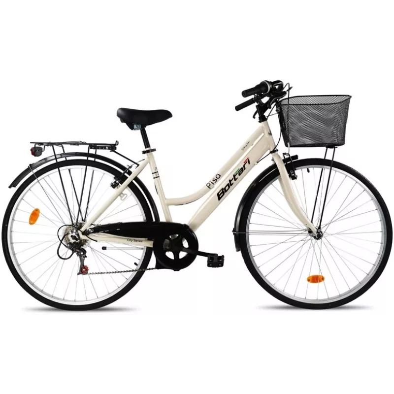Bicycl City Pisa 28 77016 Weiß mit Korb