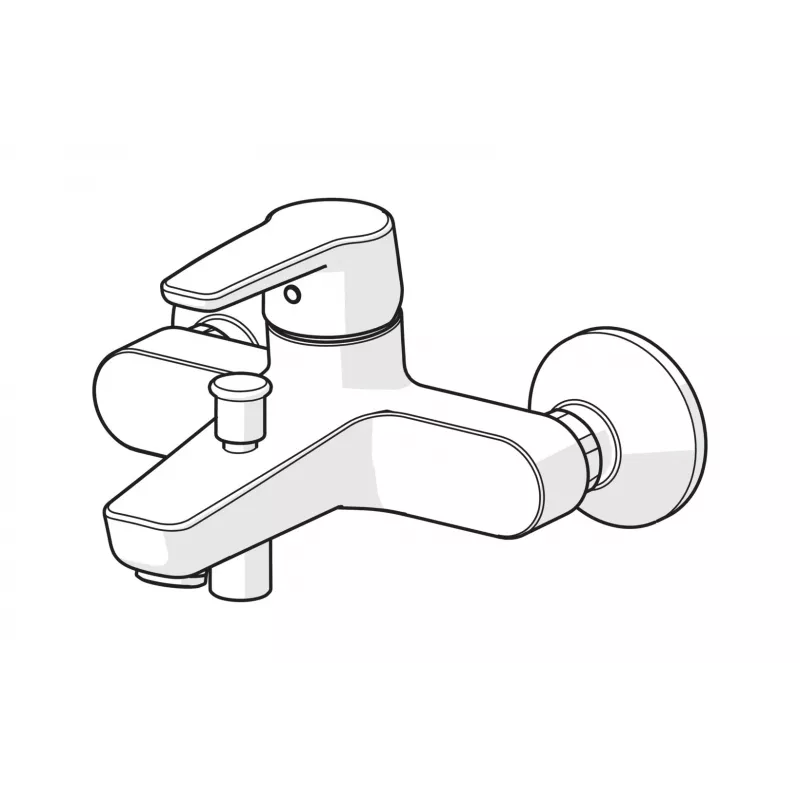 Bidet-Armatur 3918F SAGA Polished Chrome