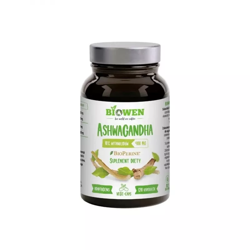 BIOWEN Ashwagandha – Nahrungsergänzungsmittel für Menschen – 120 Kapseln