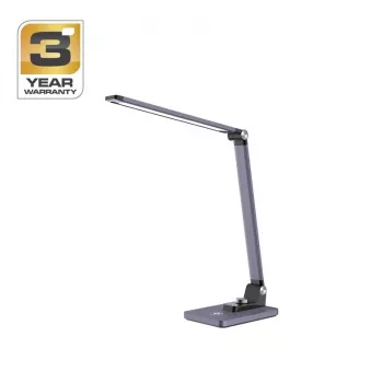 BL1268-C Metallic Grey Multi LED Tischleuchte mit RGB und einstellbarem Weiß