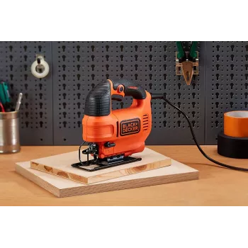 BLACK & DECKER Stichsäge KS701PEK-QS 520W mit variabler Drehzahl und Pendelhub