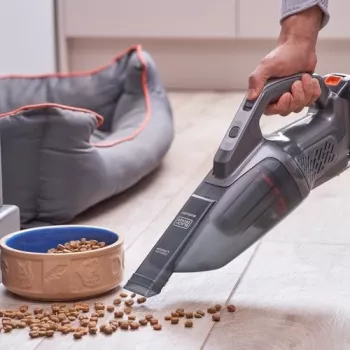 BLACK+DECKER BCHV001C1 Powerconnect 12V Auto-Handstaubsauger, 0,56L beutellos, Schwarz/Grau/Orange