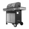 Black+Decker BXOG16550E Gasgrill, 4 Brenner mit Seitenbrenner, 16,5 kW, Schwarz & Edelstahl