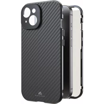 Black Rock Cover 360° Glass für Apple iPhone 15, Echtcarbon 00221252