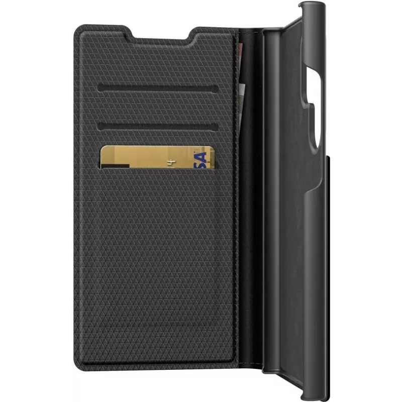 Black Rock The Classic Folio Hülle für Samsung Galaxy S23 Ultra, Schwarz 00226129
