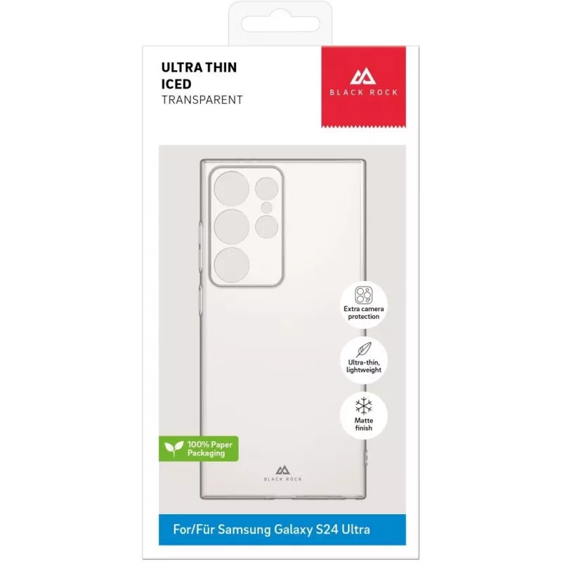 Black Rock Ultra Thin Iced Transparent Hülle für Samsung Galaxy S23 Ultra 6,8 Zoll 00226133