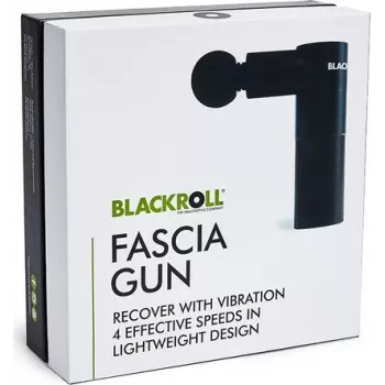 BLACKROLL FASCIA GUN Massagepistole mit 4 Aufsätzen, 4 Intensitätsstufen, bürstenlosem Motor, USB-C, Reiseetui - A002840