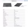Blackview K1 Bluetooth Keyboard Wireless Ultra Slim 10 inch – 280mAh Akku, Bluetooth 3.0, Kompatibel mit Windows / Android / iOS, Schwarz Grau