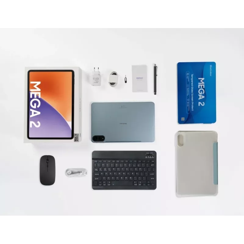 Blackview MEGA 2 Tablet 11,52 inch 6/256 GB 4G LTE Android 13 + Set (Tastatur, Hülle, Stift, Maus) Grün