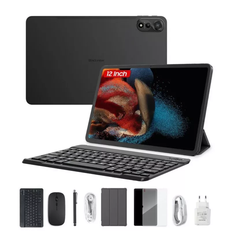 Blackview MEGA 2 Tablet 11,52 inch 6/256 GB 4G LTE Android 13 + Set (Tastatur, Hülle, Stift, Maus) Grün