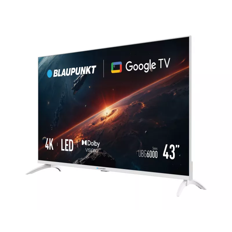 Blaupunkt 43UBG6010S 43 Zoll (108 cm) 4K Ultra HD Google TV, Weiß