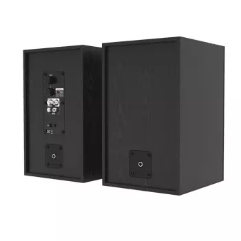 Blaupunkt BS40BK 2.0 Stereo-Multimedia-Lautsprecher 40W Bluetooth 5.0 AUX MDF Holz Schwarz