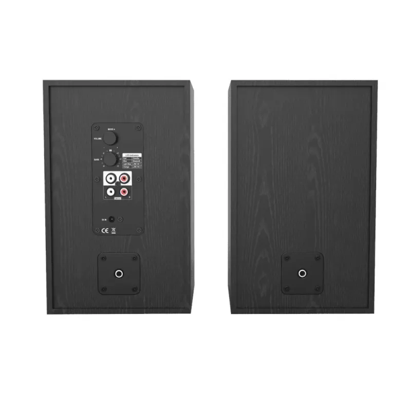 Blaupunkt BS40BK 2.0 Stereo-Multimedia-Lautsprecher 40W Bluetooth 5.0 AUX MDF Holz Schwarz