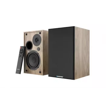 Blaupunkt BS40OK 2-Wege-Passiv-Regallautsprecher, 40W RMS, 4 Ohm, Braun (Paar)